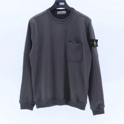 [스톤아일랜드]Stone Island 2020 Mens Light Reflection Logo Cotton Man-to-man - 스톤아일랜드 2020 남성 로고 코튼 맨투맨 Sto0242x.Size(m - 2xl).다크그레이