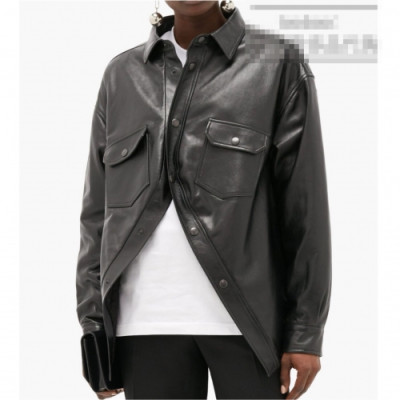 [발렌시아가]Balenciaga 2020 Mens Logo Casual Leather Jackets - 발렌시아가 2020 남성 로고 캐쥬얼 가죽 재킷 Bal0753x.Size(s - xl).블랙