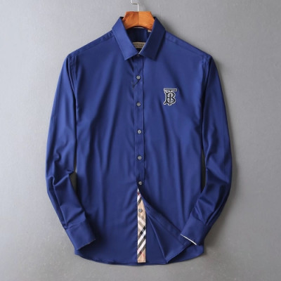 [버버리]Burberry 2020 Mens Vintage Basic Tshirts - 버버리 2020 남성 빈티지 베이직 셔츠 Bur02902x.Size(m - 3xl).블루