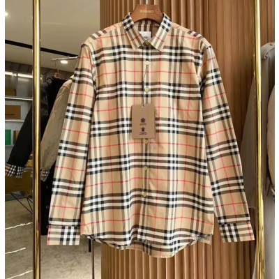 [버버리]Burberry 2023 Mens Vintage Basic Tshirts - 버버리 2023 남성 빈티지 베이직 셔츠 Bur02909x.Size(s - 2xl).카멜