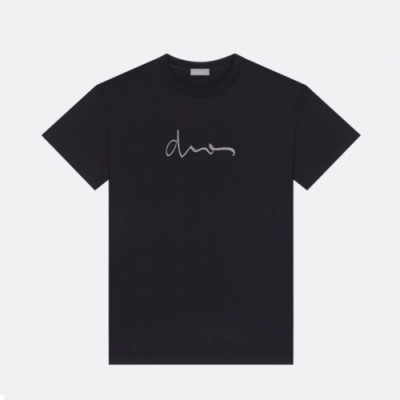 [디올]Dior 2020 Mens Casual Crew-neck Short Sleeved Tshirts - 디올 2020 남성 캐쥬얼 크루넥 반팔티 Dio0817x.Size(s - 2xl).블랙