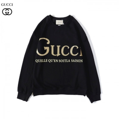 [구찌]Gucci 2020 Mm/Wm Logo Crew-neck Cotton Tshirts - 구찌 2020 남/녀 로고 코튼 크루넥 코튼 긴팔티 Guc03036x.Size(m - 2xl).블랙