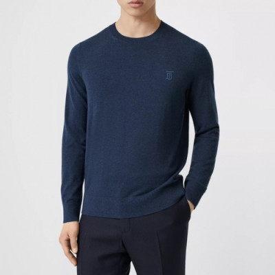 [버버리]Burberry 2020 Mens Logo Cashmere Sweaters - 버버리 2020 남성 로고 캐시미어 스웨터 Bur02924x.Size(m - 3xl).네이비
