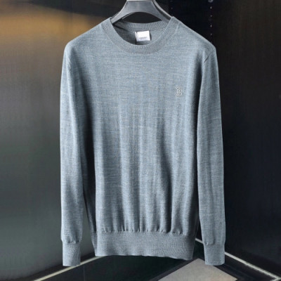 [버버리]Burberry 2020 Mens Logo Cashmere Sweaters - 버버리 2020 남성 로고 캐시미어 스웨터 Bur02926x.Size(m - 3xl).블루