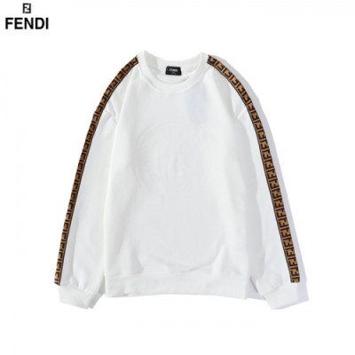 [펜디]Fendi 2020 Mens Logo Crew-neck Cotton Tshirts - 펜디 2020 남성 몬스터 크루넥 코튼 긴팔티 Fen0807x.Size(m - 2xl).화이트