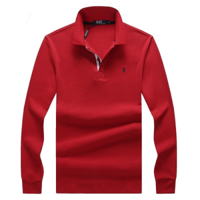 [폴로]Polo 2020 Mens Logo Cotton Polo Tshirts - 폴로 2020 남성 로고 코튼 폴로 맨투맨 Pol0069x.Size(m - 3xl).레드