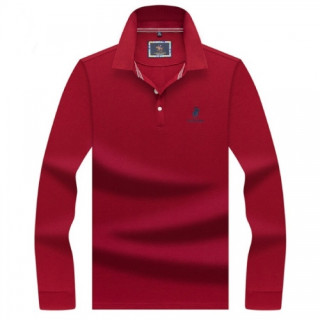[폴로]Polo 2020 Mens Logo Cotton Polo Tshirts - 폴로 2020 남성 로고 코튼 폴로 맨투맨 Pol0073x.Size(m - 3xl).레드