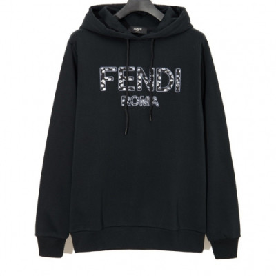[펜디]Fendi 2020 Mens Logo Casual Cotton Hoodie - 펜디 2020 남성 로고 캐쥬얼 코튼 후디 Fen0809x.Size(xs - l).블랙