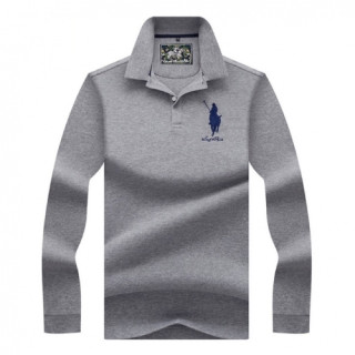 [폴로]Polo 2020 Mens Logo Cotton Polo Tshirts - 폴로 2020 남성 로고 코튼 폴로 맨투맨 Pol0076x.Size(m - 3xl).그레이