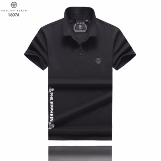 [필립플레인]Philipp-plein 2020 Mens Logo Cotton Short Sleeved Polo Tshirts - 필립플레인 2020 남성 로고 코튼 폴로 반팔티 Phi0128x.Size(m - 3xl).블랙