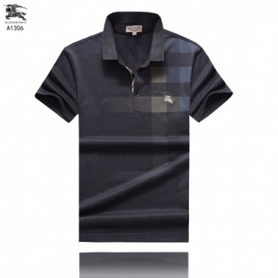 [버버리]Burberry 2020 Mens Logo Cotton Short Sleeved Polo Tshirts - 버버리 2020 남성 로고 코튼 폴로 반팔티 Bur02998x.Size(m - 3xl).블랙