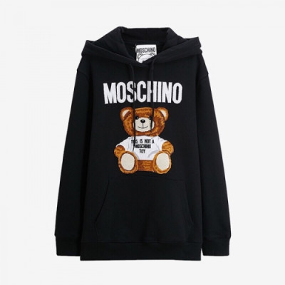 [모스키노]Moschino 2020 Mm/Wm Teddy Bear Cotton Hoodie - 모스키노 2020 남/녀 테디 비어 코튼 후드티 Mos0106x.Size(s - l).블랙