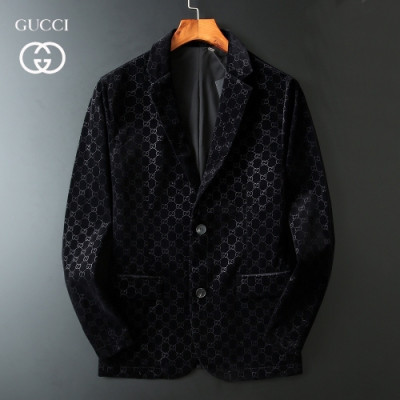 [구찌]Gucci 2020 Mens Casual Logo Suit Jackets - 구찌 2020 남성 캐쥬얼 로고 슈트 자켓 Guc03049x.Size(m - 4xl).블랙