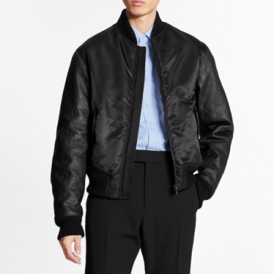 [루이비통]Louis vuitton 2020 Mens Logo Leather Jackets - 루이비통 2020 남성 로고 가죽 자켓 Lou02248x.Size(m - 3xl).블랙