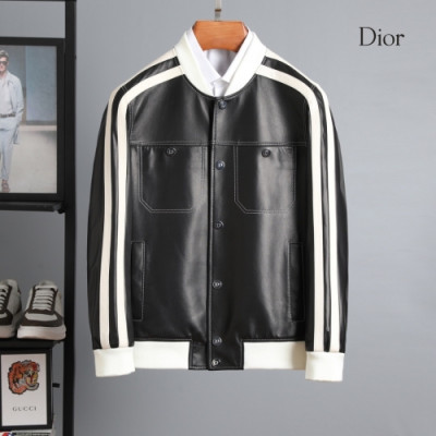 [디올]Dior 2020 Mens Logo Modern Leather Jacket - 디올 2020 남성 모던 가죽 자켓 Dio0848x.Size(m - 3xl).블랙