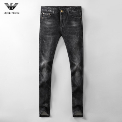 [알마니]Armani 2020 Mens Business Classic Denim Jeans - 알마니 2020 남성 비지니스 클래식 데님 청바지 Arm0764x.Size(29 - 38).블랙