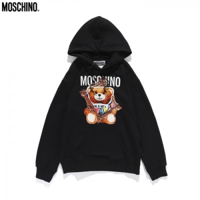 [모스키노]Moschino 2020 Mm/Wm Teddy Bear Cotton Hoodie - 모스키노 2020 남/녀 테디 비어 코튼 후드티 Mos0111x.Size(m - 2xl).블랙