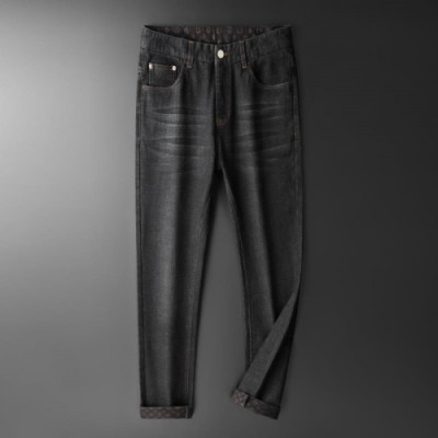 [루이비통]Louis vuitton 2020 Mens Casual Denim Pants - 루이비통 2020 남성 캐쥬얼 데님 팬츠 Lou02268x.Size(30 - 38).블랙