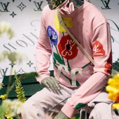 [루이비통]Louis vuitton 2020 Mens Flower Sweaters - 루이비통 2020 남성 플라워 스웨터 Lou02272x.Size(s - xl).핑크