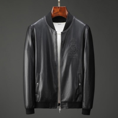 [버버리]Burberry 2020 Mens Casual Leather Jackets - 버버리 2020 남성 캐쥬얼 가죽 자켓 Bur03051x.Size(m - 3xl).블랙