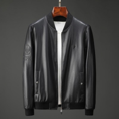 [알마니]Armani 2020 Mens Logo Casual Leather Jackets - 알마니 2020 남성 로고 캐쥬얼 가죽 자켓 Arm0777x.Size(m - 3xl).블랙