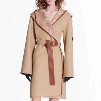 [매장판]Louis vuitton  Womens Signature Logo Wool Coats - 루이비통 2021 여성 시그니처 로고 울 코트 Lou02279x Size(s - l) 카멜