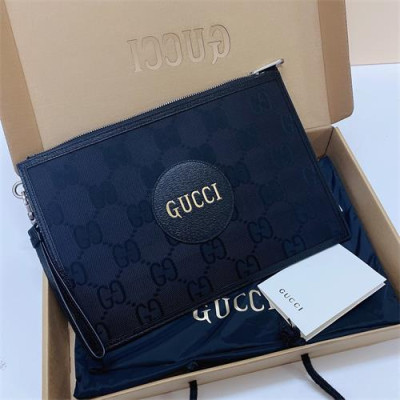 [구찌]Gucci 2020 Leather Clutch Bag 30.5CM - 구찌 2020 레더 클러치백 GUB1226, 30.5cm, 블랙