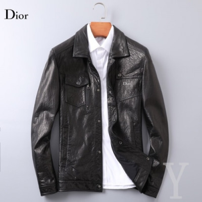 [디올]Dior 2020 Mens Logo Modern Leather Jacket - 디올 2020 남성 모던 가죽 자켓 Dio0871x.Size(m - 3xl).블랙