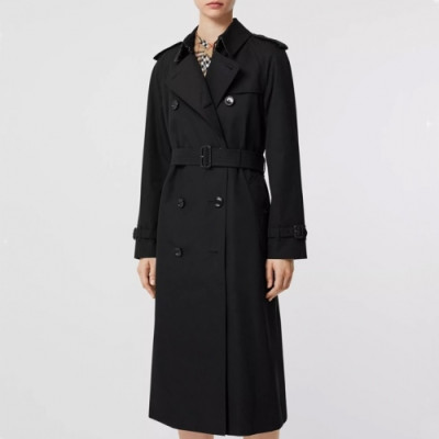 [버버리]Burberry 2020 Womens Vintage Cotton Trench Coats - 버버리 2020 여성 빈티지 코튼 트렌치 코트 Bur03106x.Size(s - 2xl).블랙