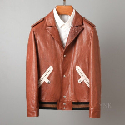 [1:1]Saint Laurent 2020 Mens Classic Leather Jackets - 입생로랑 2020 남성 클래식 가죽 자켓 Ysl0092x.Size(m - 3xl).버건디
