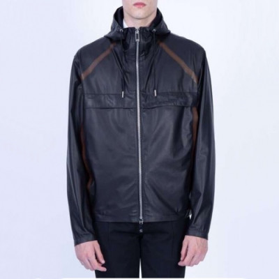 [벨루티]Berluti 2020 Mens Casual Leather Jackets - 벨루티 2020 남성 캐쥬얼 가죽 자켓 Ber0025x.Size(m - 3xl).블랙