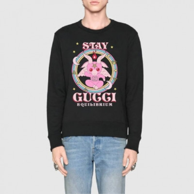 [구찌]Gucci 2020 Mm/Wm Logo Crew-neck Cotton Tshirts - 구찌 2020 남/녀 로고 코튼 크루넥 코튼 긴팔티 Guc03101x.Size(s - l).블랙