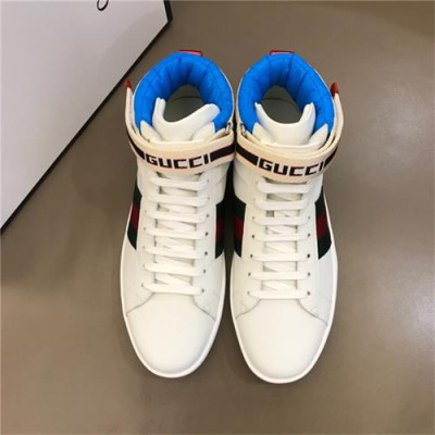 Gucci 2020 FW New Ace Velcro Tape Leather Runner Shoes  -  구찌 2020 FW 뉴 에이스 벌크로 테이프 런닝슈즈 GUCS1207, Size(245 - 270).화이트