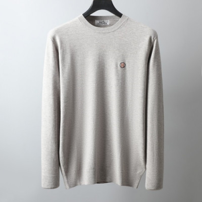 [에르메스]Hermes 2020 Mens Crew-neck Wool Sweater - 에르메스 2020 남성 크루넥 울 스웨터 Her0527x.Size(m - 2xl).그레이