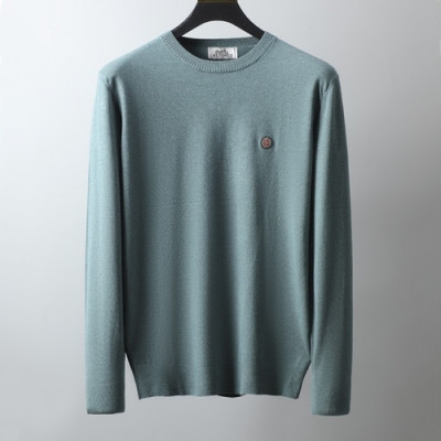 [에르메스]Hermes 2020 Mens Crew-neck Wool Sweater - 에르메스 2020 남성 크루넥 울 스웨터 Her0528x.Size(m - 2xl).그린