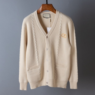 [구찌]Gucci 2020 Mens Trendy V-neck Cardigan - 구찌 2020 남성 트렌디 브이넥 가디건 Guc03114x.Size(m - 2xl).베이지