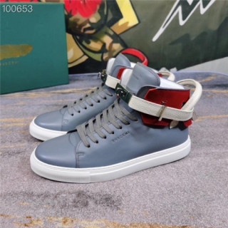 Buscemi 2020 Men's Leather Sneakers - 부세미 2020 남성용 레더 스니커즈 , BUSS0024, Size(240-275), 그레이