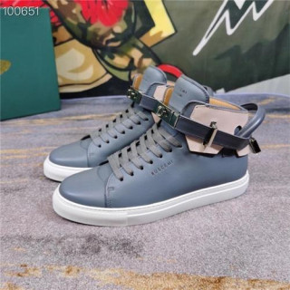 Buscemi 2020 Men's Leather Sneakers - 부세미 2020 남성용 레더 스니커즈 , BUSS0025, Size(240-275), 그레이