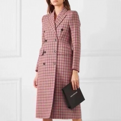 [발렌시아가]Balenciaga 2020 Womens Wool Coats - 발렌시아가 2020 여성 울 코트 Bal0806x.Size(s - l).핑크