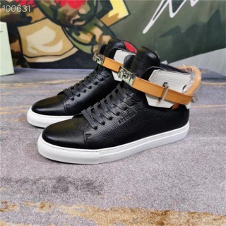 Buscemi 2020 Men's Leather Sneakers - 부세미 2020 남성용 레더 스니커즈 , BUSS0030, Size(240-275), 블랙