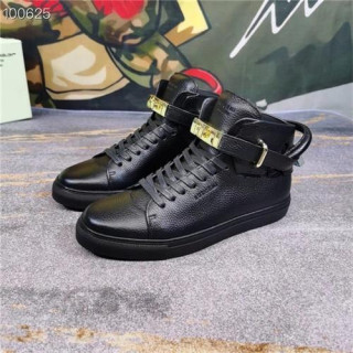 Buscemi 2020 Men's Leather Sneakers - 부세미 2020 남성용 레더 스니커즈 , BUSS0033, Size(240-275), 블랙