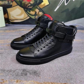 Buscemi 2020 Men's Leather Sneakers - 부세미 2020 남성용 레더 스니커즈 , BUSS0034, Size(240-275), 블랙