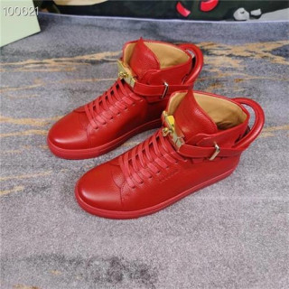 Buscemi 2020 Men's Leather Sneakers - 부세미 2020 남성용 레더 스니커즈 , BUSS0035, Size(240-275), 레드