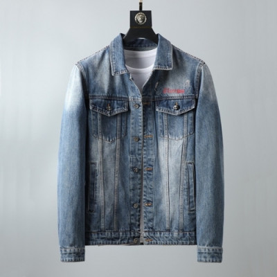 [필립플레인]Philipp plein 2020 Mens Casual Denim Jackets - 필립플레인 2020 남성 캐쥬얼 데님 자켓 Phi0131x.Size(m - 3xl).블루