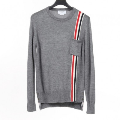 [톰브라운]Thom Browne 2020 Mens Strap Crew-neck Wool Sweaters - 톰브라운 2020 남성 스트랩 크루넥 울 스웨터 Thom01025x.Size(s - 3xl).그레이