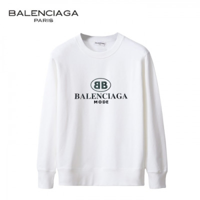 [발렌시아가]Balenciaga 2020 Mens Logo Crew-neck Cotton Tshirts - 발렌시아가 2020 남성 로고 크루넥 코튼 맨투맨 Bal0807x.Size(s - 2xl).화이트