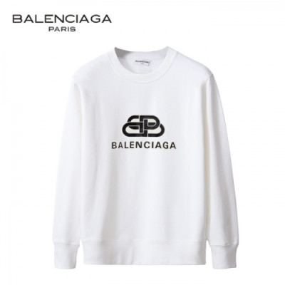 [발렌시아가]Balenciaga 2020 Mens Logo Crew-neck Cotton Tshirts - 발렌시아가 2020 남성 로고 크루넥 코튼 맨투맨 Bal0811x.Size(s - 2xl).화이트