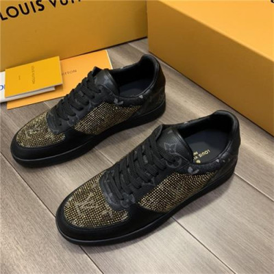 Louis Vuitton 2020 Men's Leather Sneakers - 루이비통 2020 남성용 레더 스니커즈 , LOUS1371, Size(240-275), 블랙