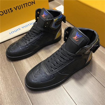 Louis Vuitton 2020 Men's Leather Sneakers - 루이비통 2020 남성용 레더 스니커즈 , LOUS1374, Size(240-275), 블랙