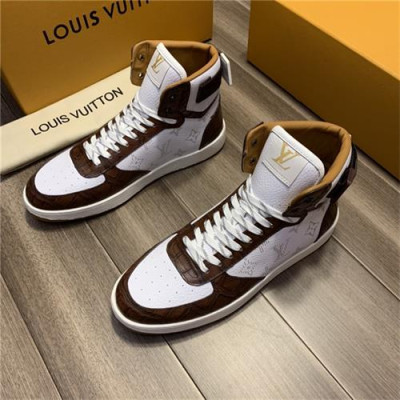Louis Vuitton 2020 Men's Leather Sneakers - 루이비통 2020 남성용 레더 스니커즈 , LOUS1381, Size(240-275), 화이트